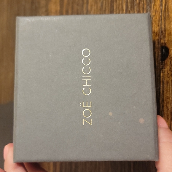 ZOE CHICCO 14K GOLD & DIAMOND RING ITTY BITTY SYMBOL RING - SIZE 7 - Picture 2 of 12